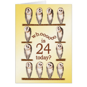 24歳の誕生日、奇妙なフクロカード。