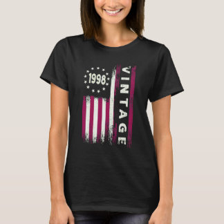 24歳の誕生日 1998年 アメリカ国旗 ビンテージ 24歳 Tシャツ