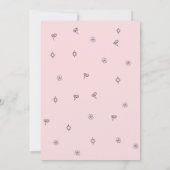 24歳モダンガーリーの誕生日パーティーへの応援 招待状 (裏面)