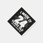 24歳皮肉ミームおもしろい24誕生日 スタンダードカクテルナプキン (角)