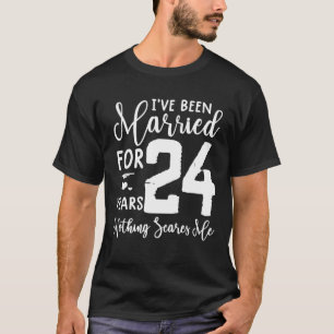 24歳結婚したおもしろいカップル24周年 Tシャツ