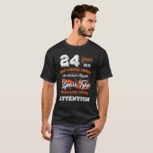 24歳1慎重なオーナー24誕生日 Tシャツ (正面フル)