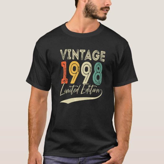 24歳24誕生日1998ヴィンテージ Tシャツ (正面)