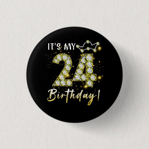 24歳It_sマイ誕生日24th誕生日ディアモン 缶バッジ