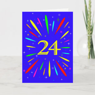 24番目の誕生日爆発カード カード