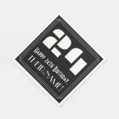 24番目の誕生日:インスパイアアールデコ検索"24" +名前 スタンダードランチョンナプキン (角)