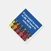 24票に投票 スタンダードカクテルナプキン (角)