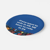 24票に投票 ペーパープレート (アングル)