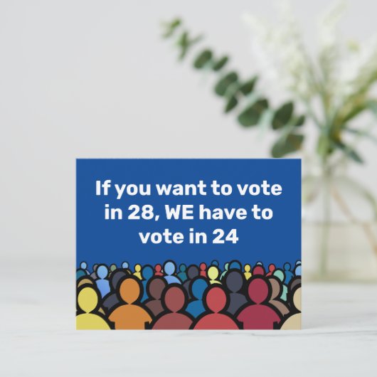 24票に投票 ポストカード (スタンド正面)