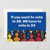 24票に投票 ポストカード (正面/裏面)