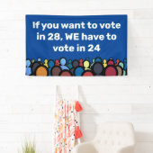 24票に投票 横断幕 (インサイチュ)