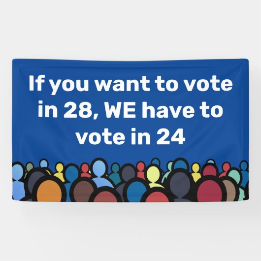 24票に投票 横断幕 (横)