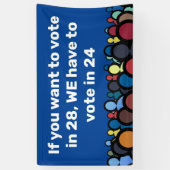 24票に投票 横断幕 (縦)