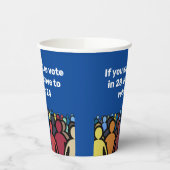 24票に投票 紙コップ (左)