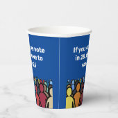 24票に投票 紙コップ (右)