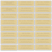 24結婚人のカスタム金ゴールドフェイク住所 シール (正面)