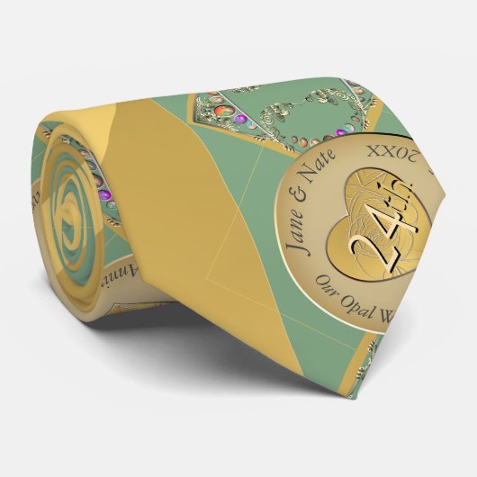 24結婚周年記念 ネクタイ (ロール)