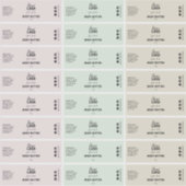 24自然のオーガニックをテーマにしたボディバターラベル シール (正面)