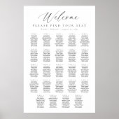 24表ウェルカムシーティングチャート ポスター (正面)