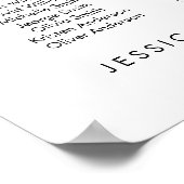 24表エレガント人お気に入りの席表 ポスター (角)