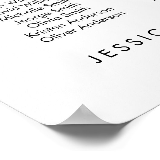 24表エレガント人お気に入りの席表 ポスター (角)