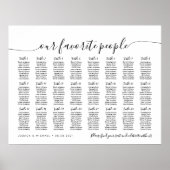 24表エレガント人お気に入りの席表 ポスター (正面)