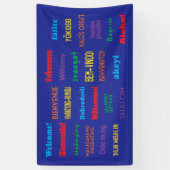 24言語バナ違うーへようこそ 横断幕 (縦)