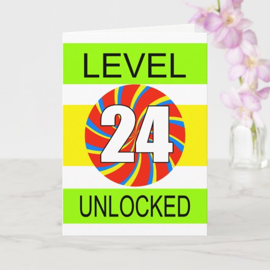 24誕生日コンピュータゲーマー カード (蘭)