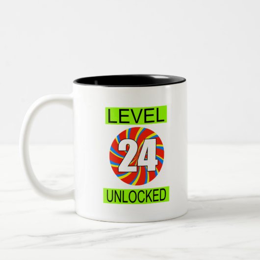 24誕生日コンピュータゲーマー ツートーンマグカップ (左)