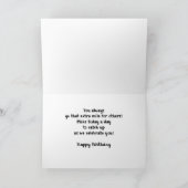 24誕生日女性ランニング日が差すこと背景 カード (内部)