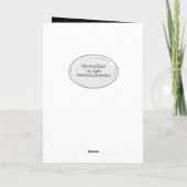 24誕生日金ゴールドマイラーバルーンと紙吹雪カード カード (裏面)