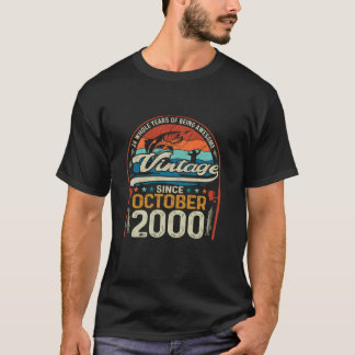 24誕生日24歳の魚釣り愛好家生まれOcto Tシャツ