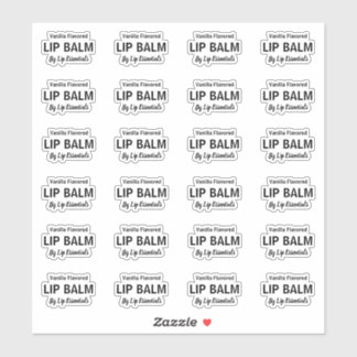 24透明フリー型枠リップクリーム1.8インチラベル シール