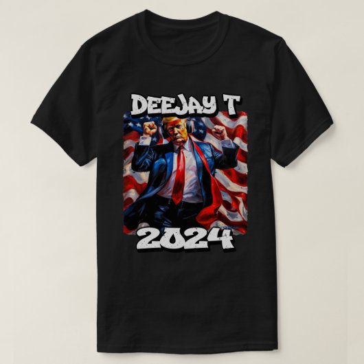 24047_Donald J.トランプ、DJT、 Tシャツ (デザイン正面)