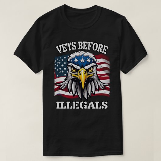 24055_VETS BEFORE ILLEGALS Tシャツ (デザイン正面)