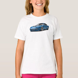 240sx 青い車のイラスト tシャツ