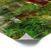 241 Japanese Garden Tea House Visitor ポスター (角)