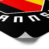 2425 National Flag Soccer Jersey Kit Sport Uniform ポスター (角)