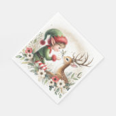 242.小妖精や小人とトナカイ スタンダードランチョンナプキン (角)