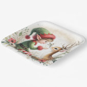 242.小妖精や小人とトナカイ ペーパープレート (傾斜あり)