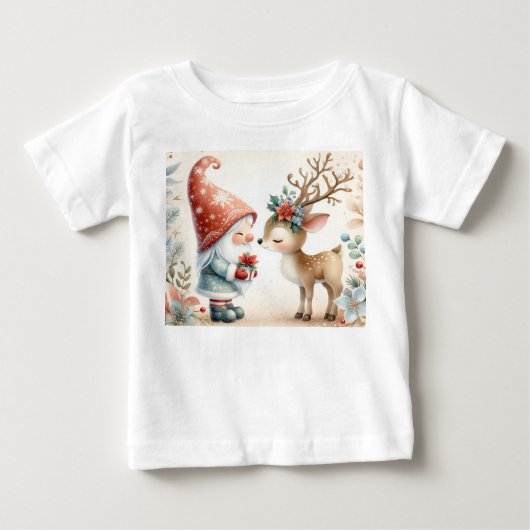 242.格言とトナカイ ベビーTシャツ (正面)