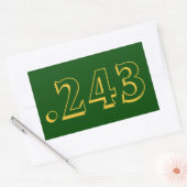 .243 Ammoステッカー 長方形シール (封筒)