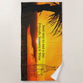 2441最高の年のビーチタオルを終わらせる方法 ビーチタオル (正面)