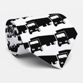 2475シルエット黒ビッグリグトラックグラウンドトランス ネクタイ (ロール)