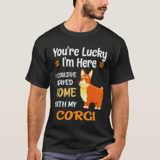 24 あなたはラッキーコーギー Tシャツ