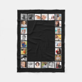 24 パーソナライズされたフォトDIYカスタムフォトコラージュ フリースブランケット (正面)