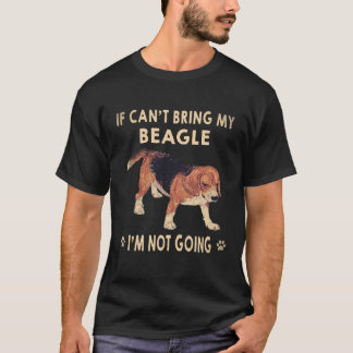 24 ビーグルが連れて行けないなら行かない ビーグル Tシャツ