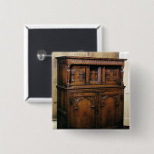 24: ホールの食器棚、カシ、c.1600 缶バッジ (正面&裏面)