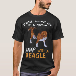24 夜は安心して眠る ビーグルと一緒に Tシャツ