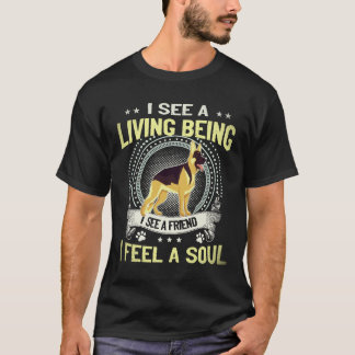 24 私は生きている存在を見る 私は友達を見る 私はそのを感じる Tシャツ